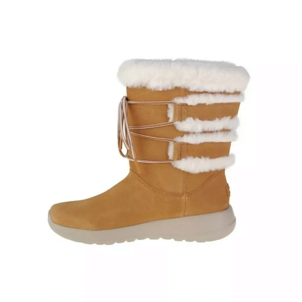 Skechers suede leather winter‎ boots NWT